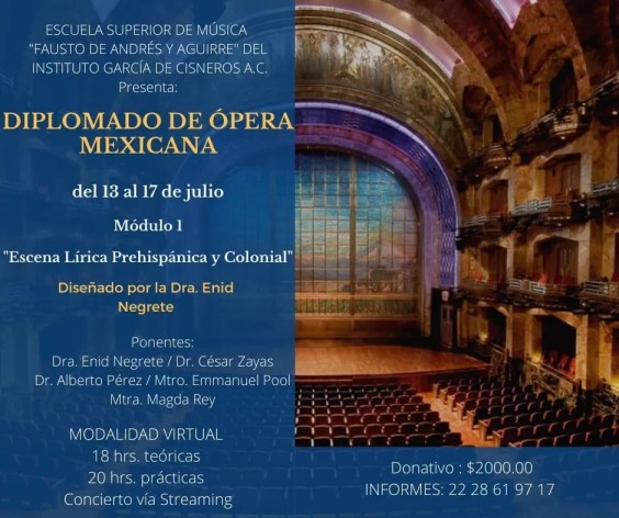 Módulo I Diplomado de Ópera Mexicana
