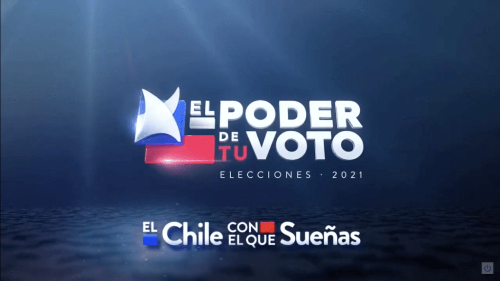 La televisora MEGA tituló "Exige el Chile con el que sueñas" a su cobertura electoral.